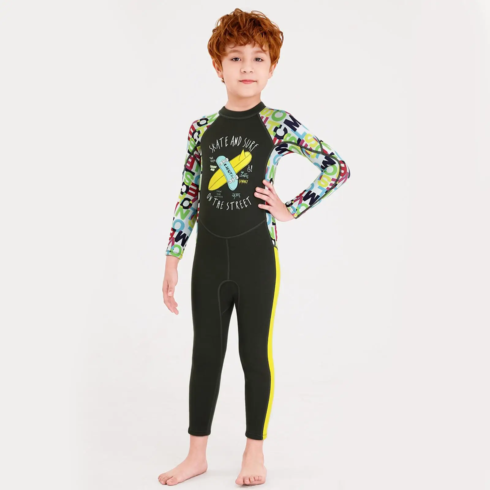 

Stretchy Kids Wetsuit 2.5mm Neoprene 50+ Diving Suit