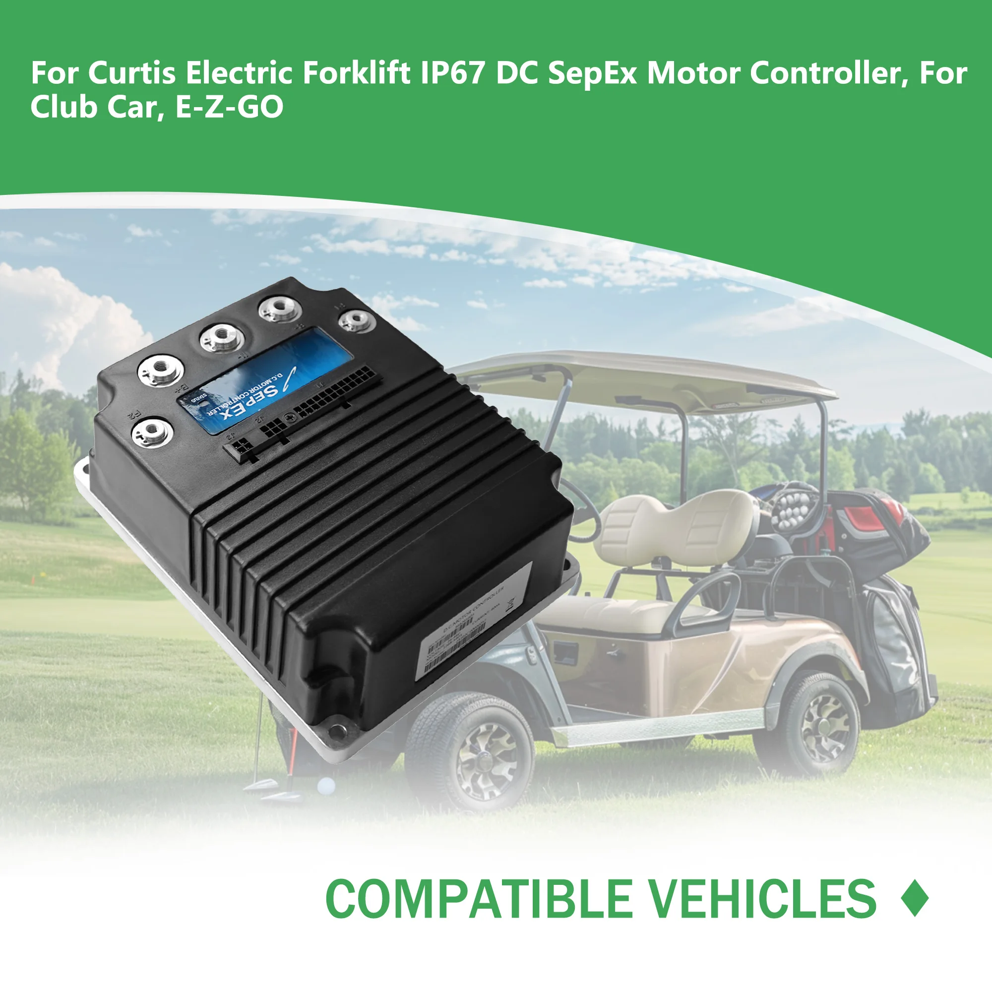 Фото Контроллер скорости двигателя Sepex 48 В 400 А 1268-5403 для автомобиля Curtis Club EZGO Golf Cart 1999-UP №4