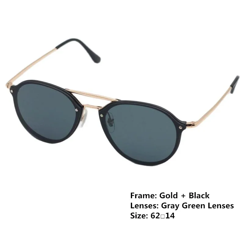 Очки солнцезащитные женские круглые с плоскими линзами из смолы 62 размера |