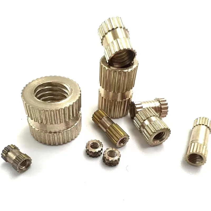 25x M2 M2.5 M3 твердая латунь чистая медь Метрическая резьба литье под давлением Knurl