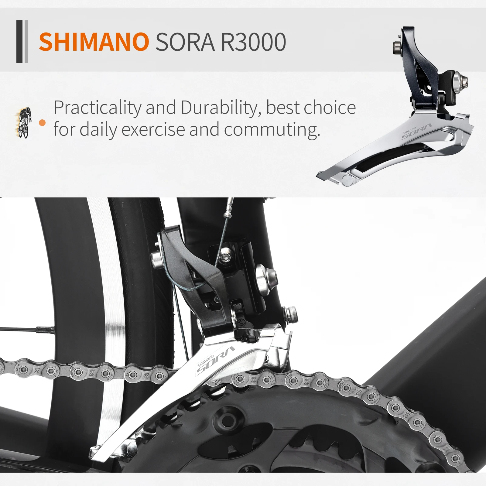 Дешевый алюминиевый дорожный велосипед SAVA R8 с SORA R3000 |