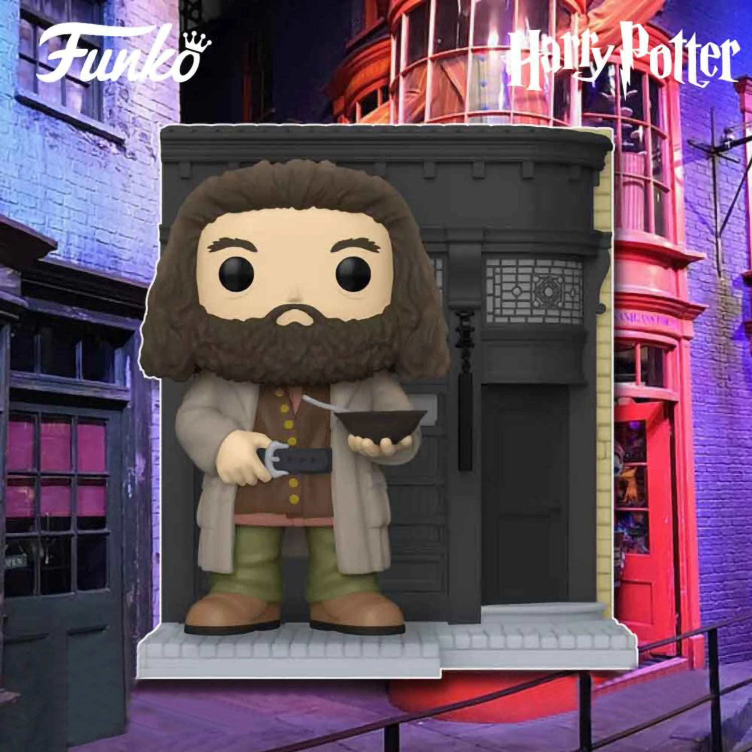 Фигурка Funko POP! Deluxe Harry Potter Diagon Alley Rubeus Hagrid w/The Leaky Cauldron (Exc) 58134 Гарри Поттер Хагрид