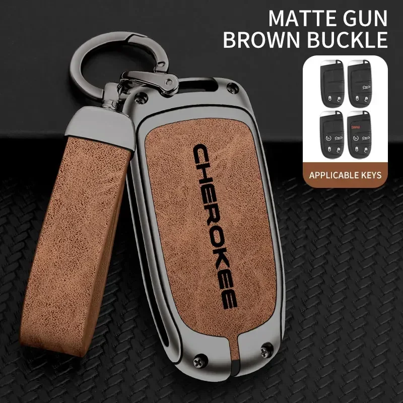 Чехол для автомобильного ключа из цинкового сплава, брелок для Jeep Cherokee, защита для дистанционного управления для JEEP CHEROKEE, чехол для ключей, автоаксессуары