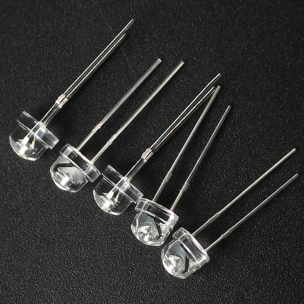 

Super Bright 5mm LED Assorted Kit, Light Emitting Diode Bulbs F5 Straw Hat LED 20pcs of Each Color, 100pcs Kit Pack led lights