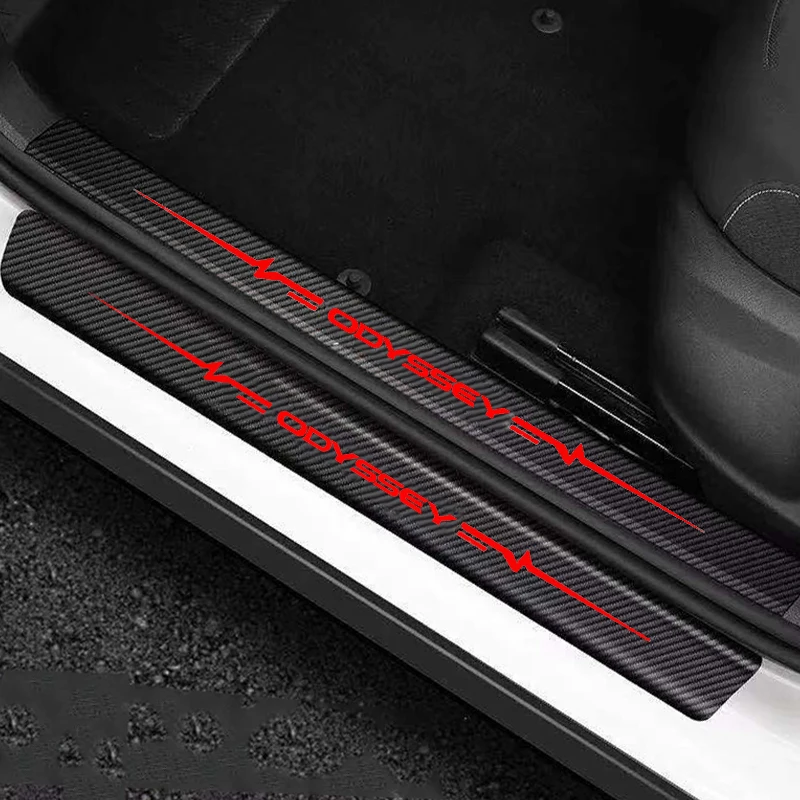Наклейка на порог автомобильной двери из углеродного волокна для Honda Odyssey 2022 2021 2020