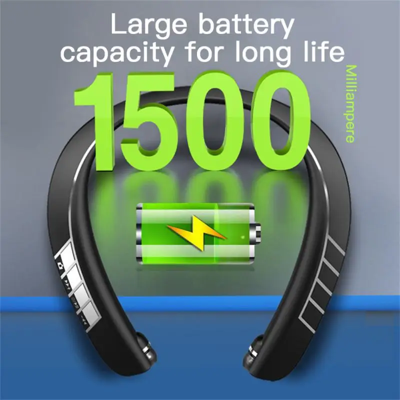 

Large Capacity Telescopic Cable Sports Earbuds Multifunctional With Mic Wireless Headset Binaural Running Bluetooth Headset