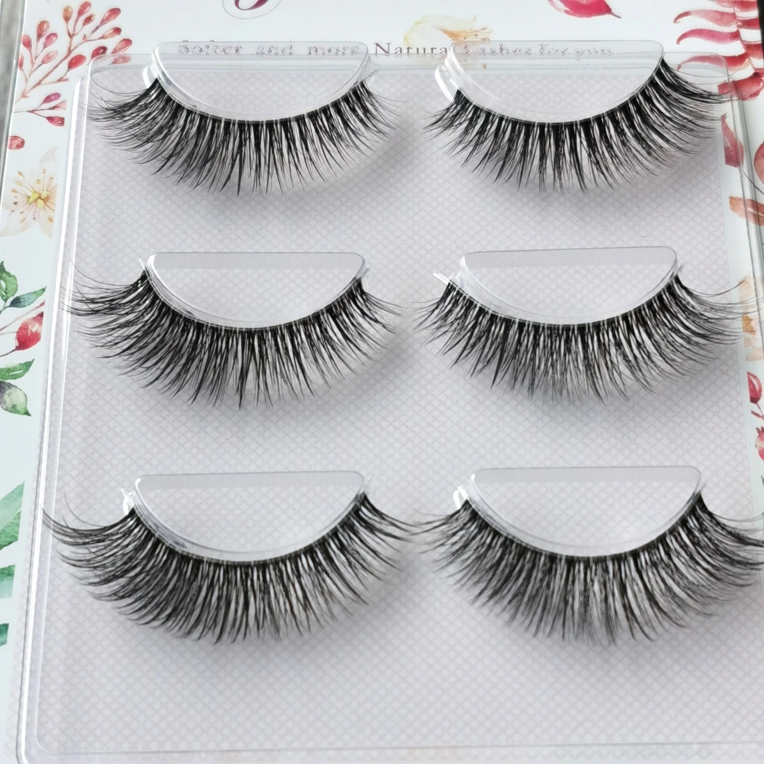 

False Eyelashes Naturally Simulated Thick Transparent Stem Fake Eyelashes Glimmer Beginner Makeup Tools Lashes Hand Made Lash