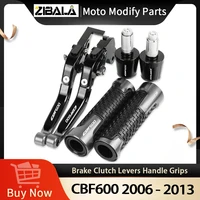 motorcycle aluminum brake clutch levers handlebar hand grips ends for honda cbf600 2006 2007 2008 2009 2010 2011 2012 2013