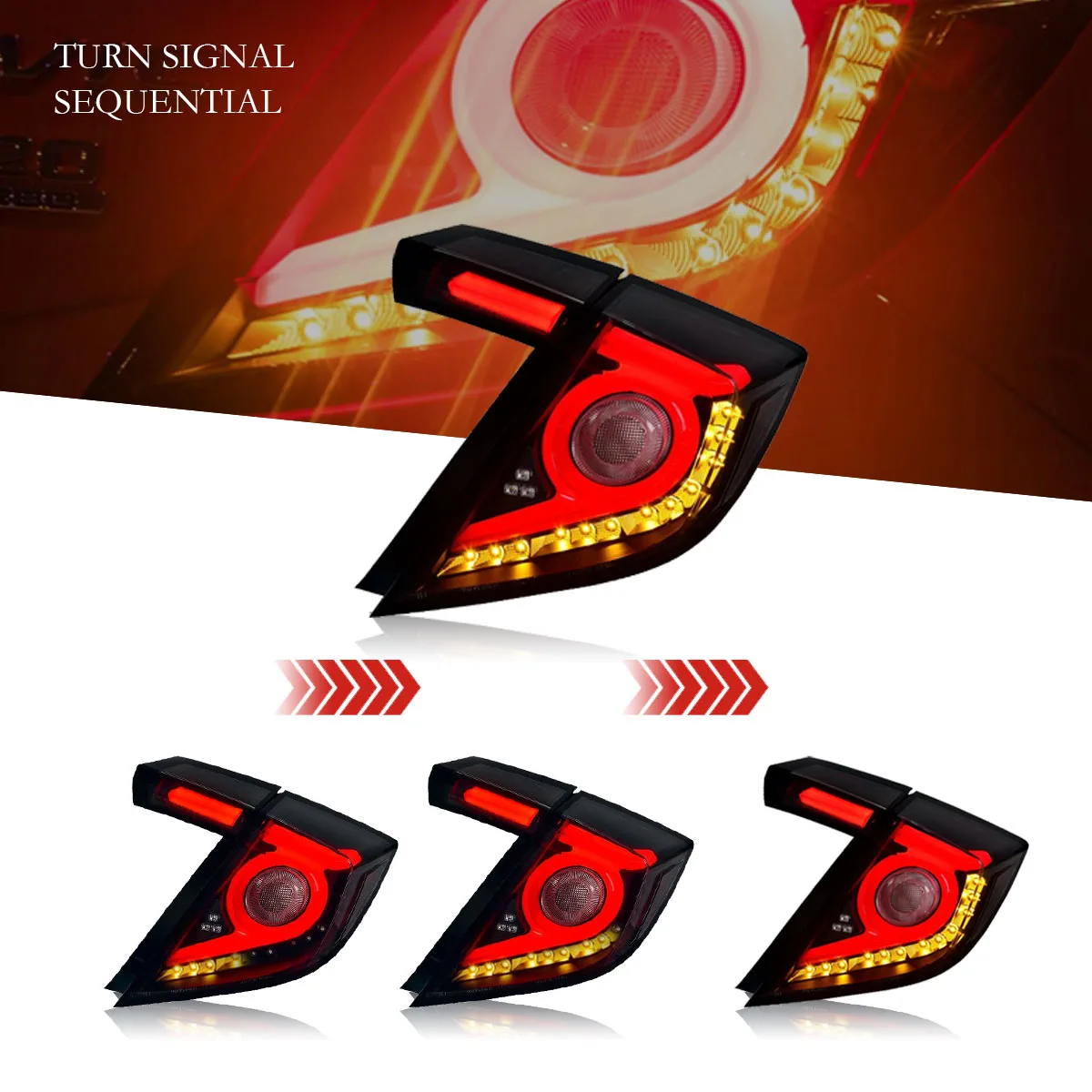 Фонарь задний Улучшенный модуль DRL динамический поток руля автомобиля фонарь для