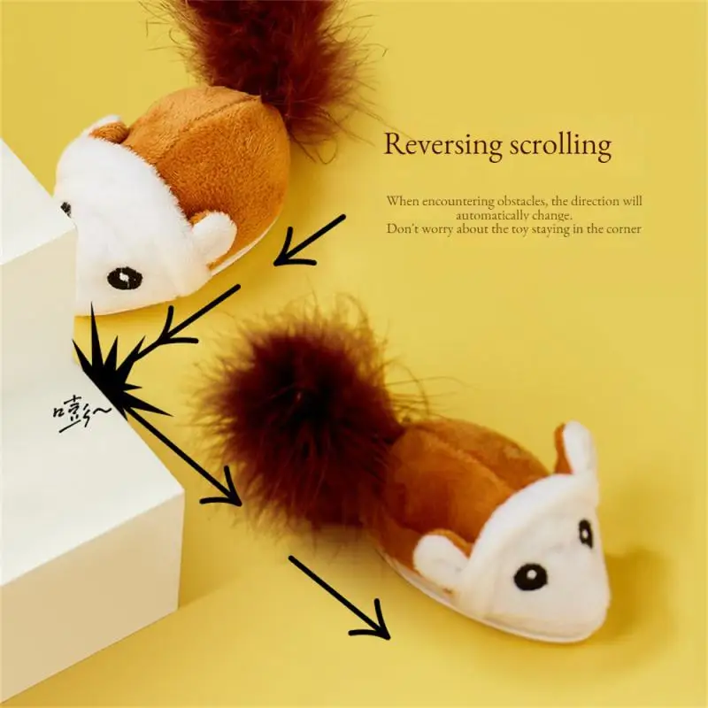 

Smart Cat Toys Fun Moving Vocal Self-playing Simulation Mice Cat Toys Interactive Mouse Toy Plush Pet Cat Toys Electric Pet Toy