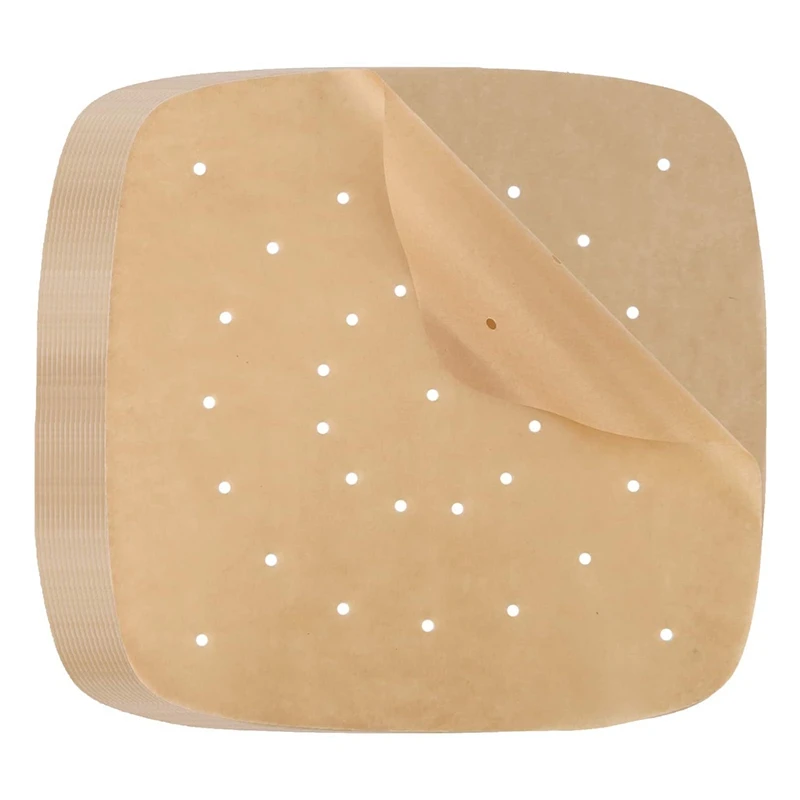 

120Pcs Air Fryer Liner Parchment Paper, Parchment Paper Square Steamer Paper For Air Fryer, Steaming Basket