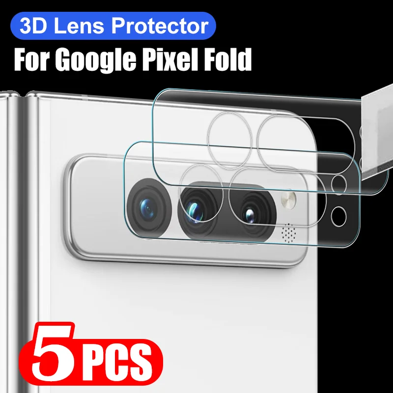 

3D Camera Lens Glass for Google Pixel Fold 5G Full Cover Camera Lens Tempered Glass Screen Protector for Google Pixel Fold 2023