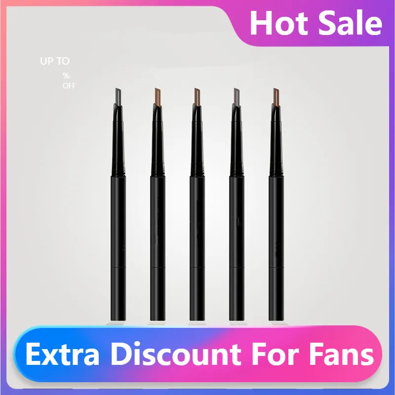 

2021 NEW 5 Color Eyebrow Pencil Natural Waterproof Rotating Automatic Eyeliner Eye Brow Pencil with Brush Beauty Cosmetic Tool