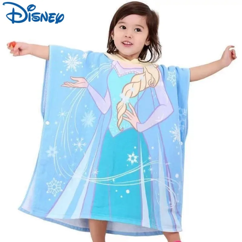 

Disney animation peripheral cartoon Mickey Minnie Winnie the Pooh children Kawaii hooded bath towel beach towel cotton bathrobe
