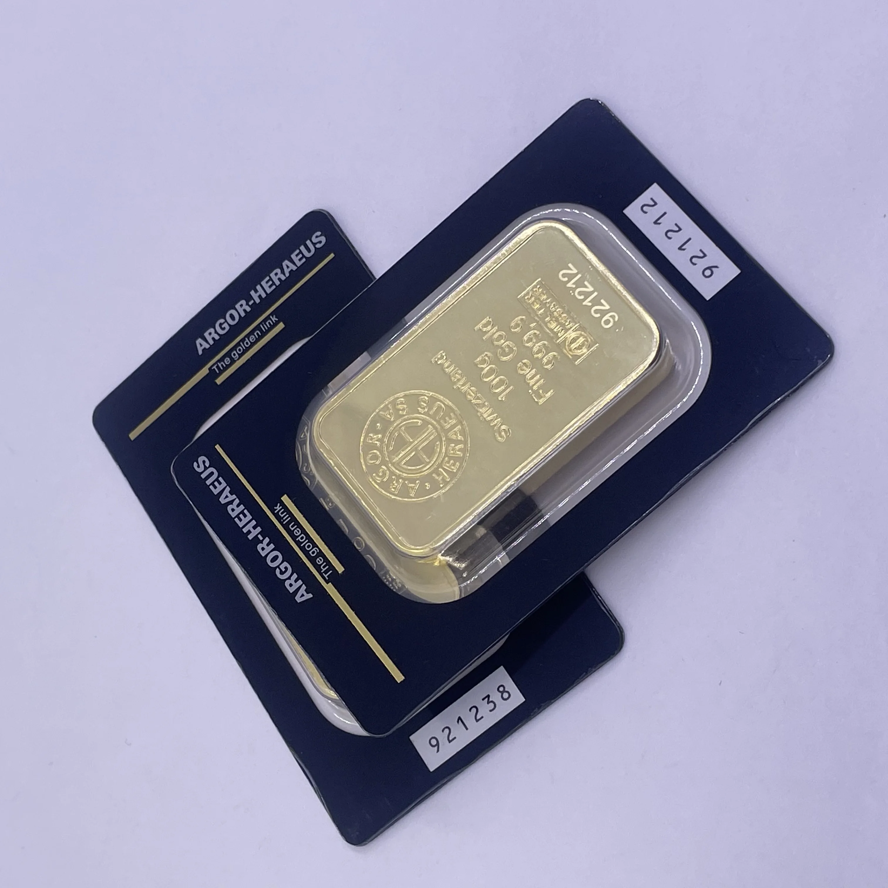 Медный слиток с позолотой 24K (1-100 г) с серийным номером, в герметичной упаковке, для металлических изделий (art.: 3920da229ee91) - 3920da229ee91