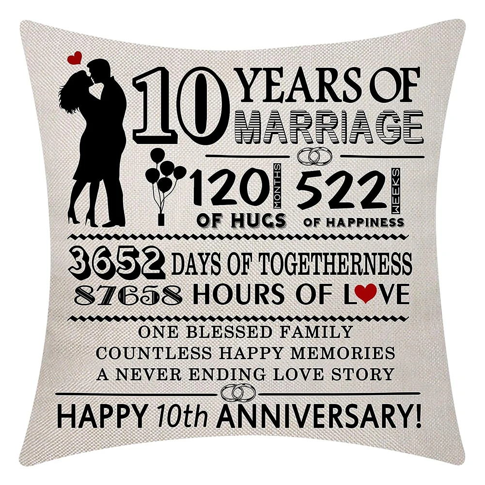 

Wedding Anniversary Pillowcase Gift Wedding Souvenir Decoration Gift Wedding Decorative Pillow Party Supplies Wedding Decoration