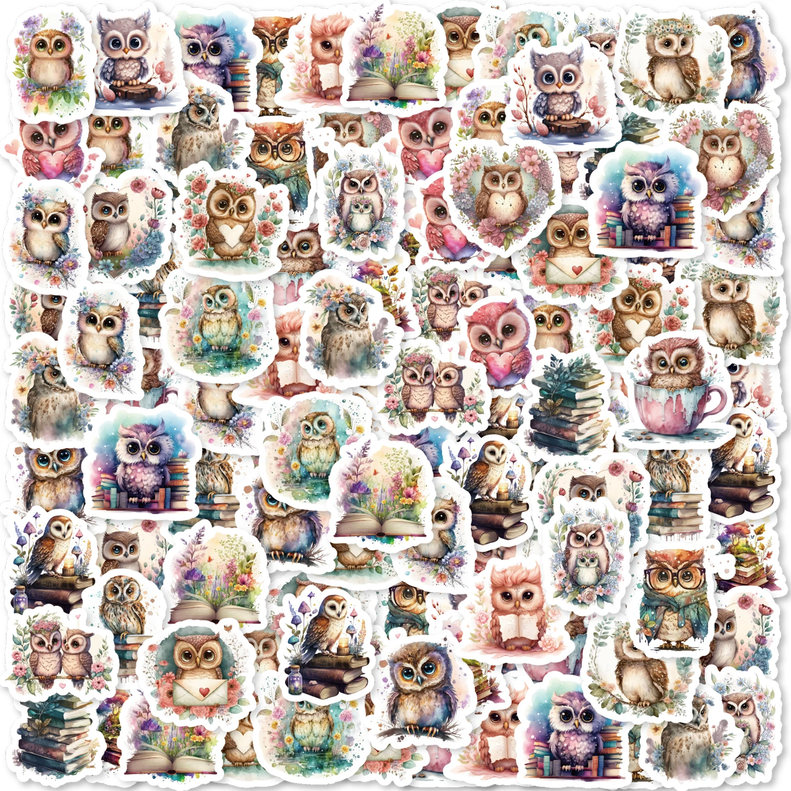 46 Шт. Винтажные Водонепроницаемые Наклейки Из Пвх С Волшебной Совой Для