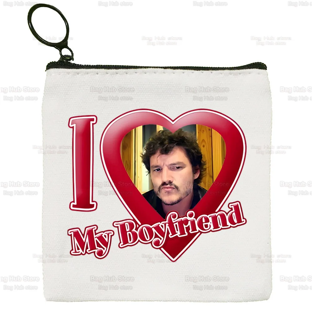 Pedro Pascal My Boy Friend Cartoon Printed Canvas Bag Design Canvas Simple and Fashionable Storage Bag
