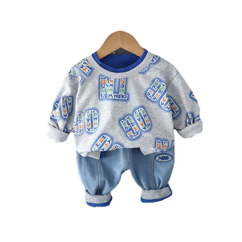

New Spring Autumn Baby Boys Clothes Children Girls Casual T-Shirt Pants 2Pcs/Sets Toddler Sports Costume Infant Kids Tracksuits
