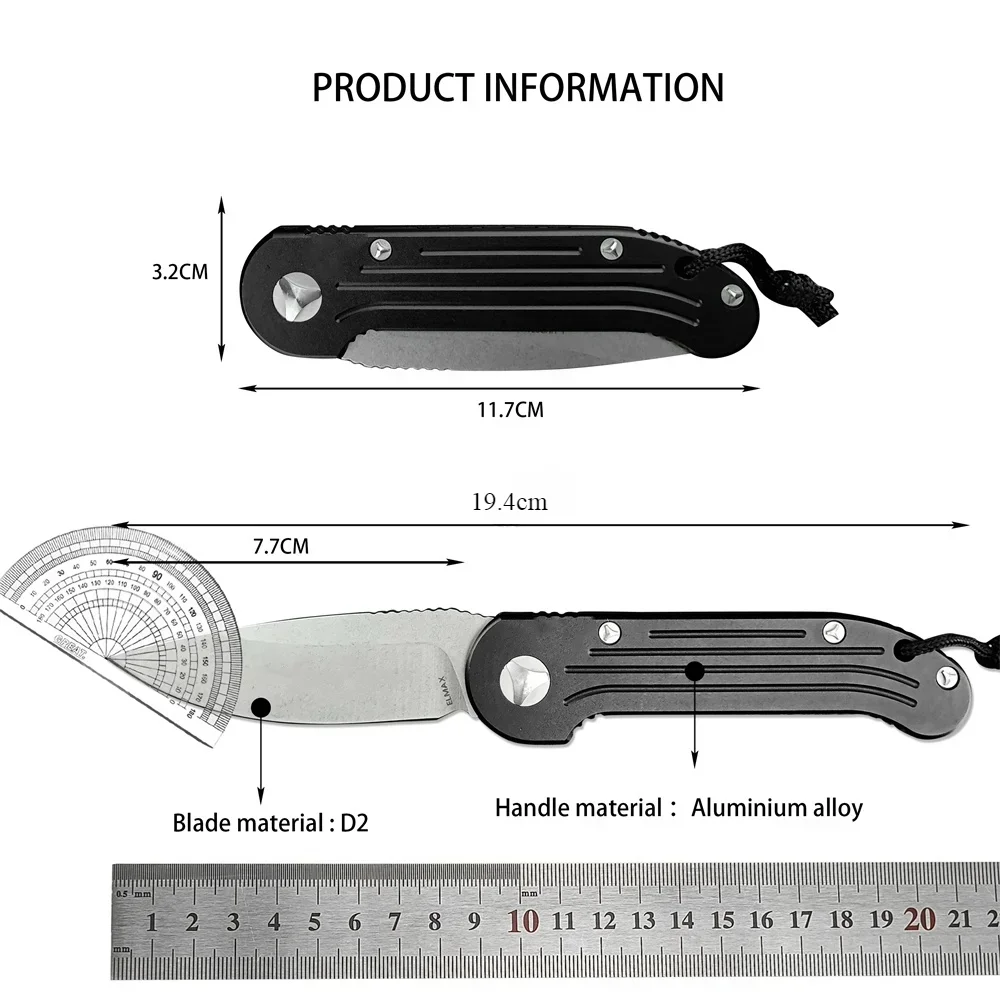 Высококачественный Складной Нож Mic 135-10or Ludt D2 Лезвие Stonewash