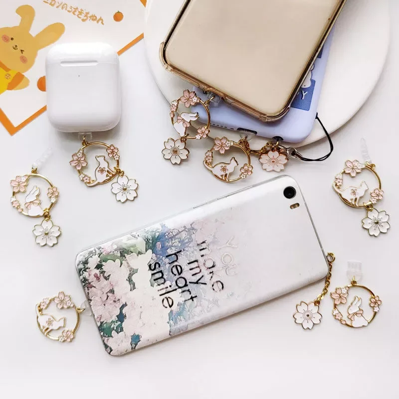 

Cute Anti Dust Plug Charm Kawaii Anime Charge Port Plug For iPhone Accessories Type C Dust Protection Cap Aux Stopper Pendant