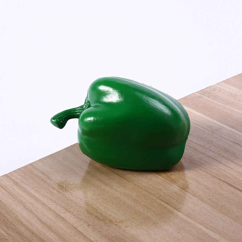 

10Pcs Simulated Pepper, Bitter Melon, Garlic fake Vegetables props photography Microlandscape