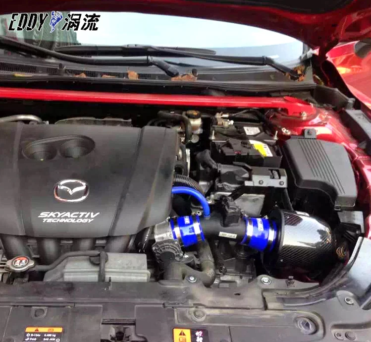 Фото EDDY новая высокопроизводительная система воздухозаборника Horsepower Boost с крышкой для Mazda CX-4 CX-5 CX-7 MX5 №4