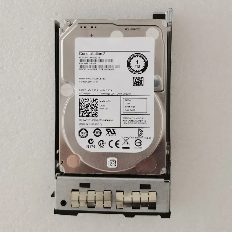 

Жесткий диск WF12F ENTERPRISE CLASS 1 ТБ 7,2 K SATA 2,5 6 Гбит/с ST91000640NS