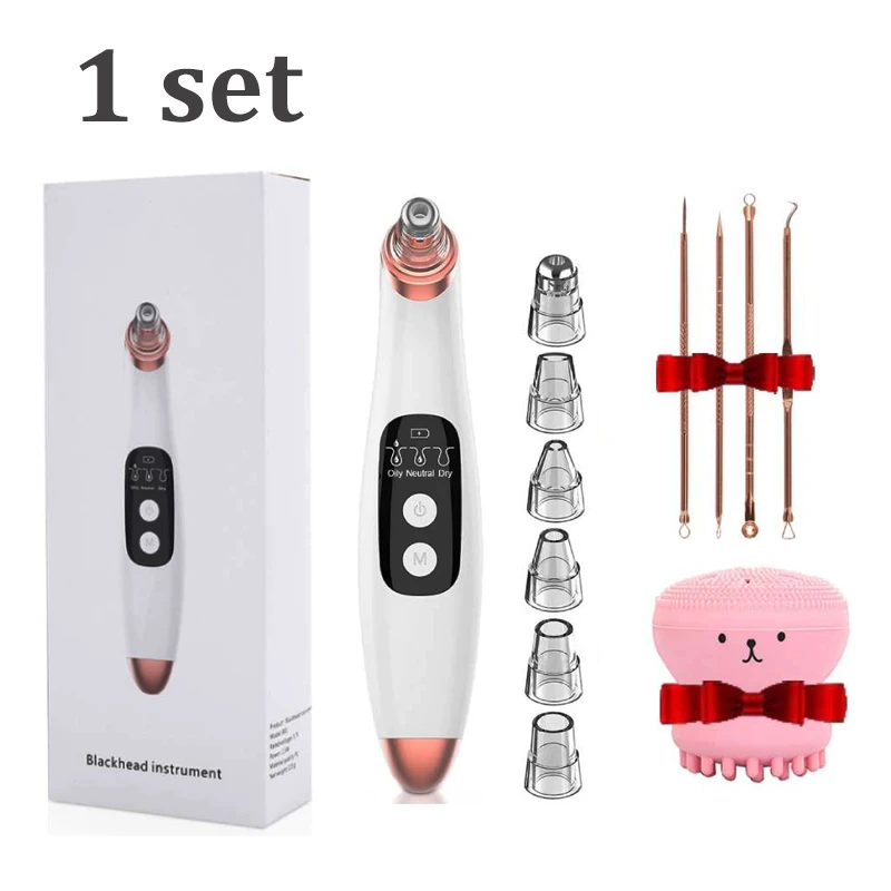 

Electric Deep Cleansing Blackhead Remover Needles Acne Black Spot Extractor Vacuum Suction Exfoliating Pore Cleaner Face Tools