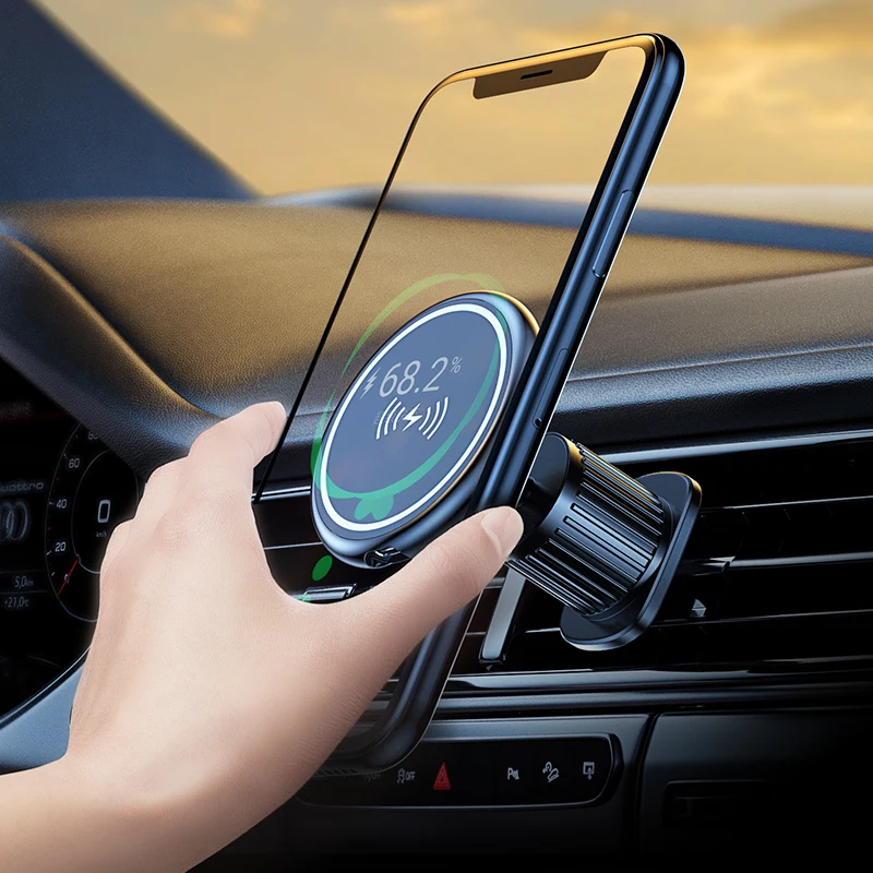Магнитный автомобильный держатель для телефона подставка смартфона с