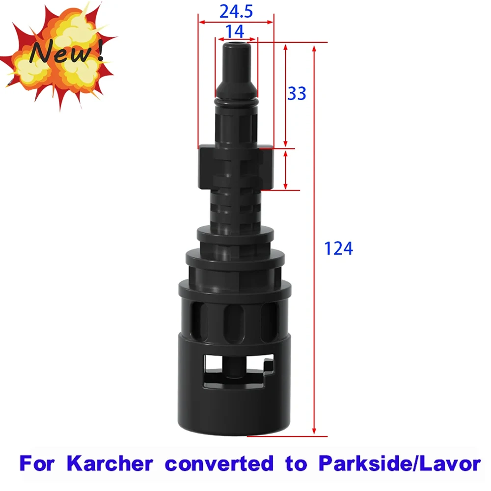 

ROUE для Karcher Parkside адаптер насадки для мойки высокого давления для преобразования между аксессуарами для мойки автомобиля Karcher Lavor Parkside