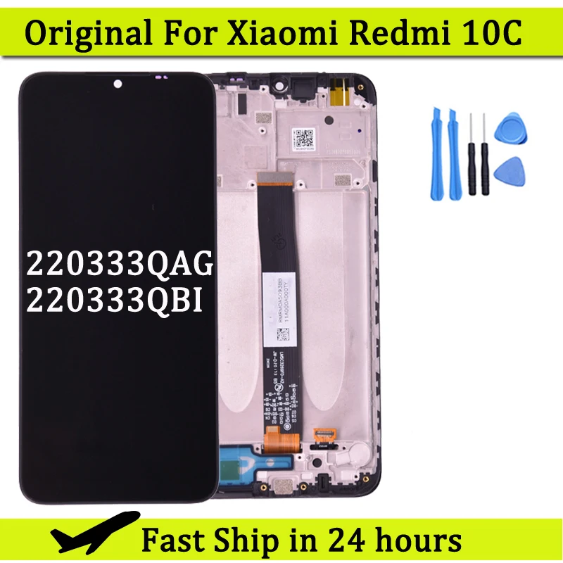 

6.71 inches Screen For Xiaomi Redmi 10C Display LCD Touch Screen Digitizer 220333QAG, 220333QBI Replacement Phone Parts Assembly