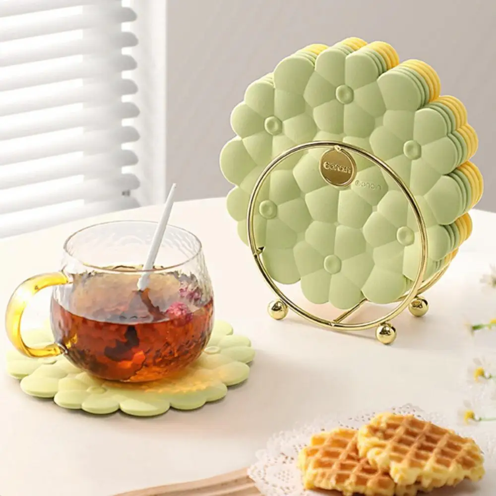 

More Applicable Scenarios Pot Mat Silicone Northern Europe Bowl Mat Household Silicone Coaster Cup And Tableware Mat Food Grade