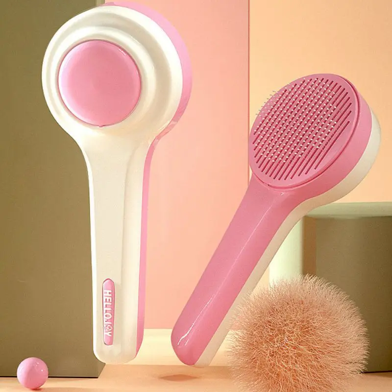 

Dog Cat Hair Removal Comb Flea Com Pet Grooming Brush Comb Cats Comb for Dogs Grooming Tool Automatic Hair Brush Trimmer
