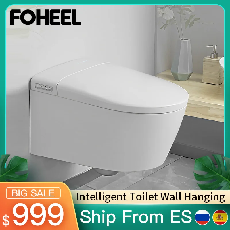 FOHEEL цельнокроеный умный электрический туалет удлиненный с дистанционным