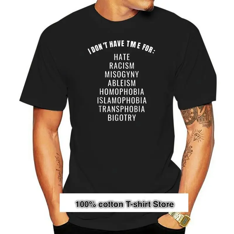 

Camiseta negra «У меня нет времени на ненавидение», рак, бигетризм, гологета, большой размер, Фотокамера