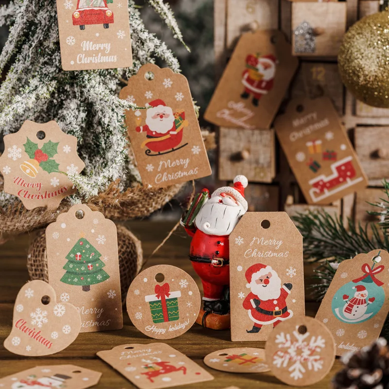 

Thickened Christmas Decoration Hangtag Printing Santa Claus Hangtag Christmas Gift Decoration Card Etiqueta Colgante De Navidad