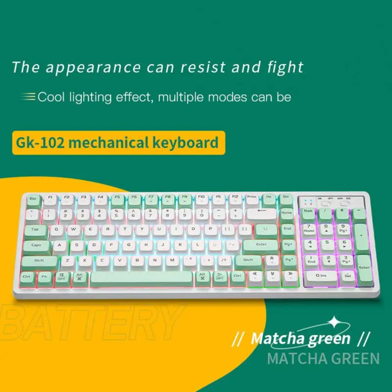 

Hot Langtu GK102 Mechanical Keyboard Mouse A Set Of Wired Plug Red Axis Backlight Computer Games For PC Laptop Detachable Cable