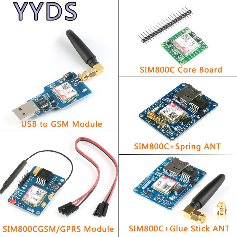 Модуль макетной платы SIM800C основная плата SIM800 четырехдиапазонный GSM/GPRS IOT