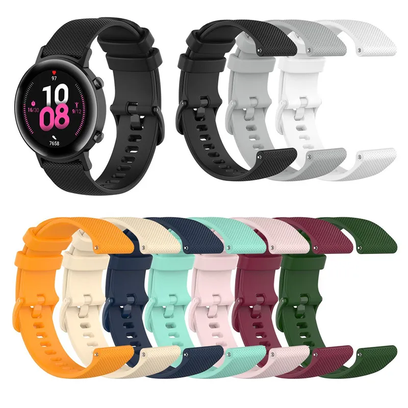 

Silicone Watch Band For Huawei GT/GT2/2e/Pro For Samsung Galaxy Watch 3/46mm/42mm/Active 2/Gear S4 S3 Frontier 20mm/22mm Strap