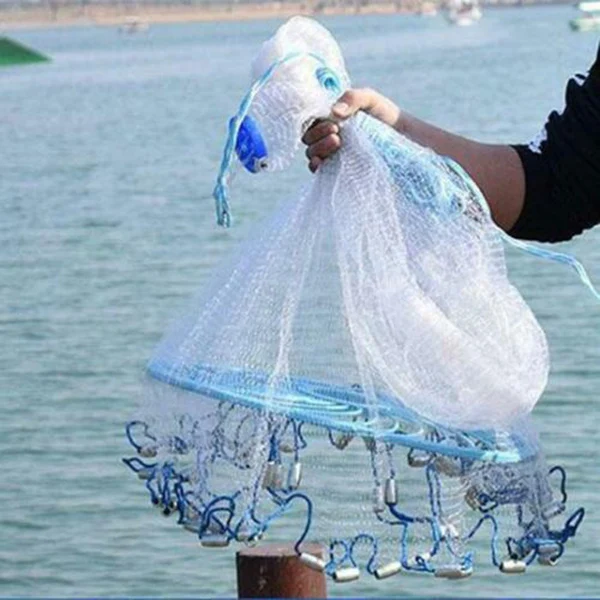 

Hand Throw Fishing Net USA Style Cast Network With Sinker and without Sinker Sports Hand Throw Fishing Net Small Mesh Cast Net
