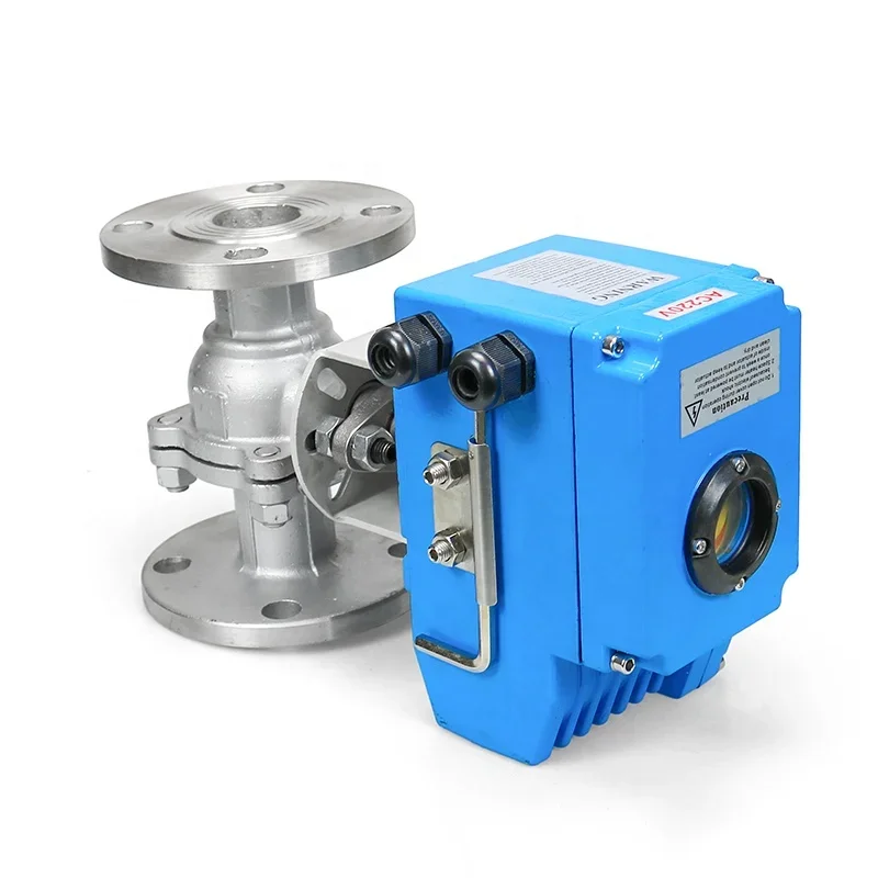 Фланцевый моторизованный электрический клапан-бабочка