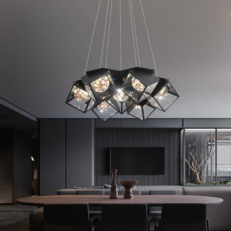 

Modern LED Gypsophila Ceiling Chandeliers Bedroom Living Dining Room Pendant Lamps Nordic Home Decor Luster Hanging Light Fixt