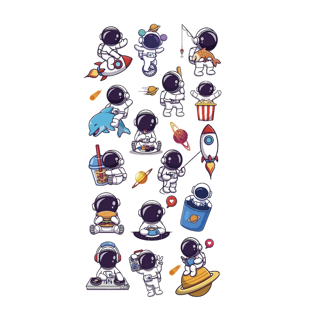 

Sticker Sheet - Life In Space / Bullet Journal Stickers, Planner Stickers, Scrapbook Stickers,Life In Space Stickers