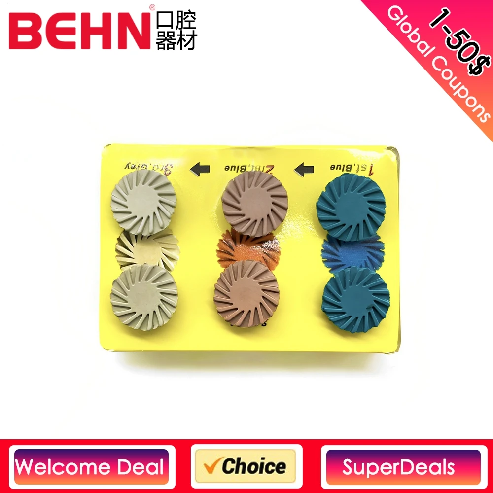 

RA-Wheel-Set Dental Rubber Polisher Leaf Wheels Grown and Bridge Composite Resin Polishing Instrument Teeth Care Whitening Tool