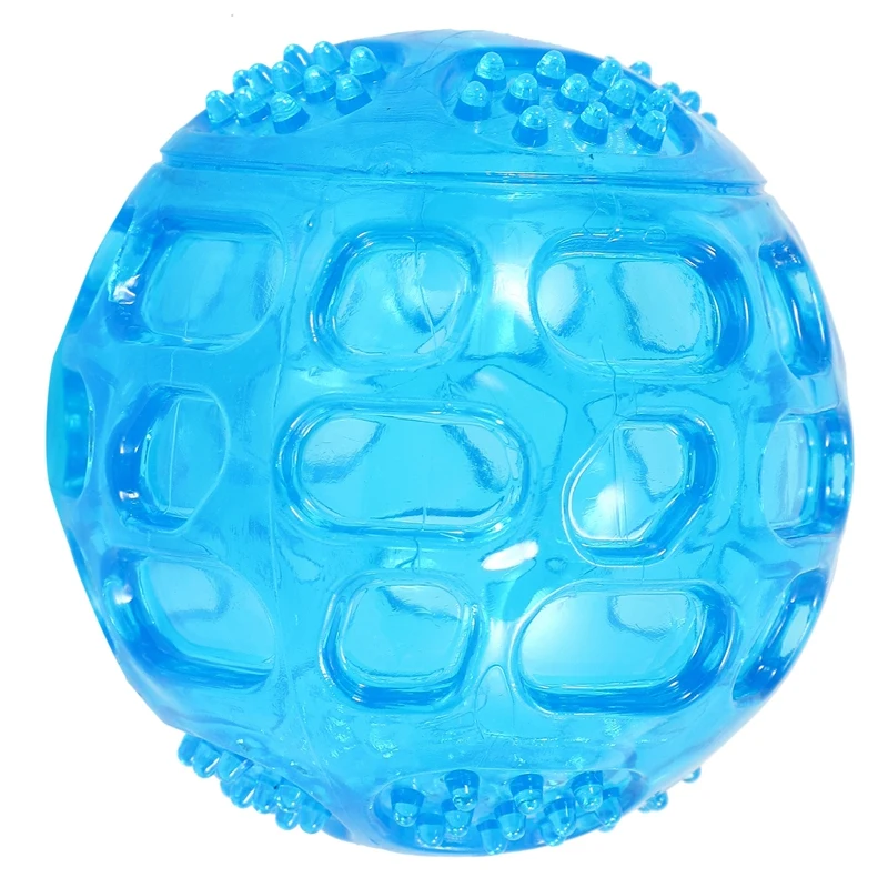 

Pet Puppy Dog Squeaky Fetch Ball Toys [Meteorites Bouncy Series] Bite Resistant Squeeze Chew Toy For Aggressive Chewers [Non-Tox