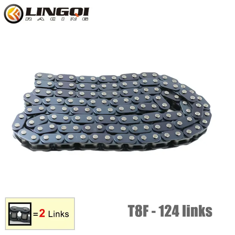 

Цепь T8F для мини-питбайка 124 126 128 130 132 134 136 140L 144L 148L, цепи приводных звеньев для мотоцикла 49cc, скутера