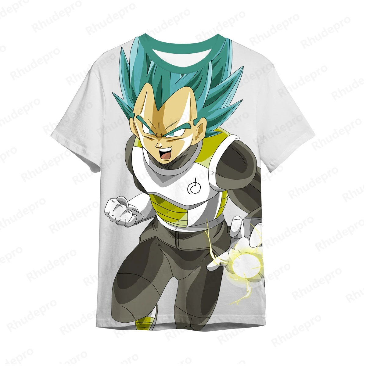 Мужская футболка с рисунком из аниме Драконий жемчуг растительным принтом