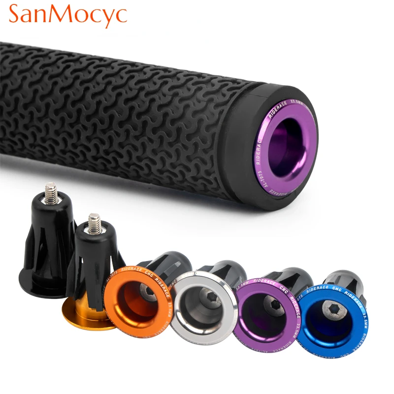 

1Pair Bike Handlebar End Plug Aluminum Alloy Lock MTB Handle Bar Grips Cover Cap Mountain Road Bike Grip Cover Bicycle Accessory
