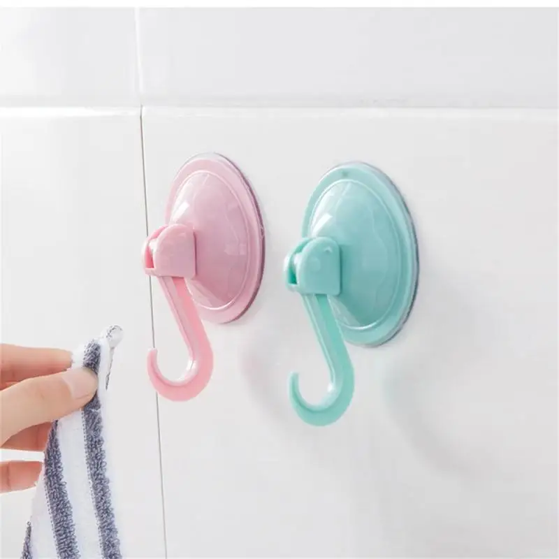 Vacuum Suction Cup Strong Wall Hooks Door Hangers Bathroom Storage Organizer Rack Punch-free Hook Kitchen